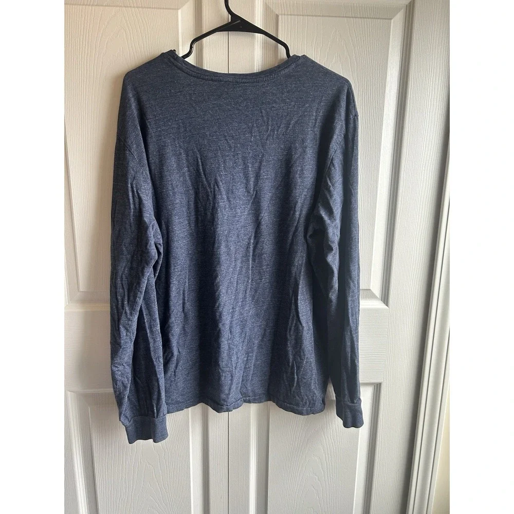 Polo Ralph Lauren Men's Regular Fit Crew Neck Long Sleeve Pocket Tee - Blue XL